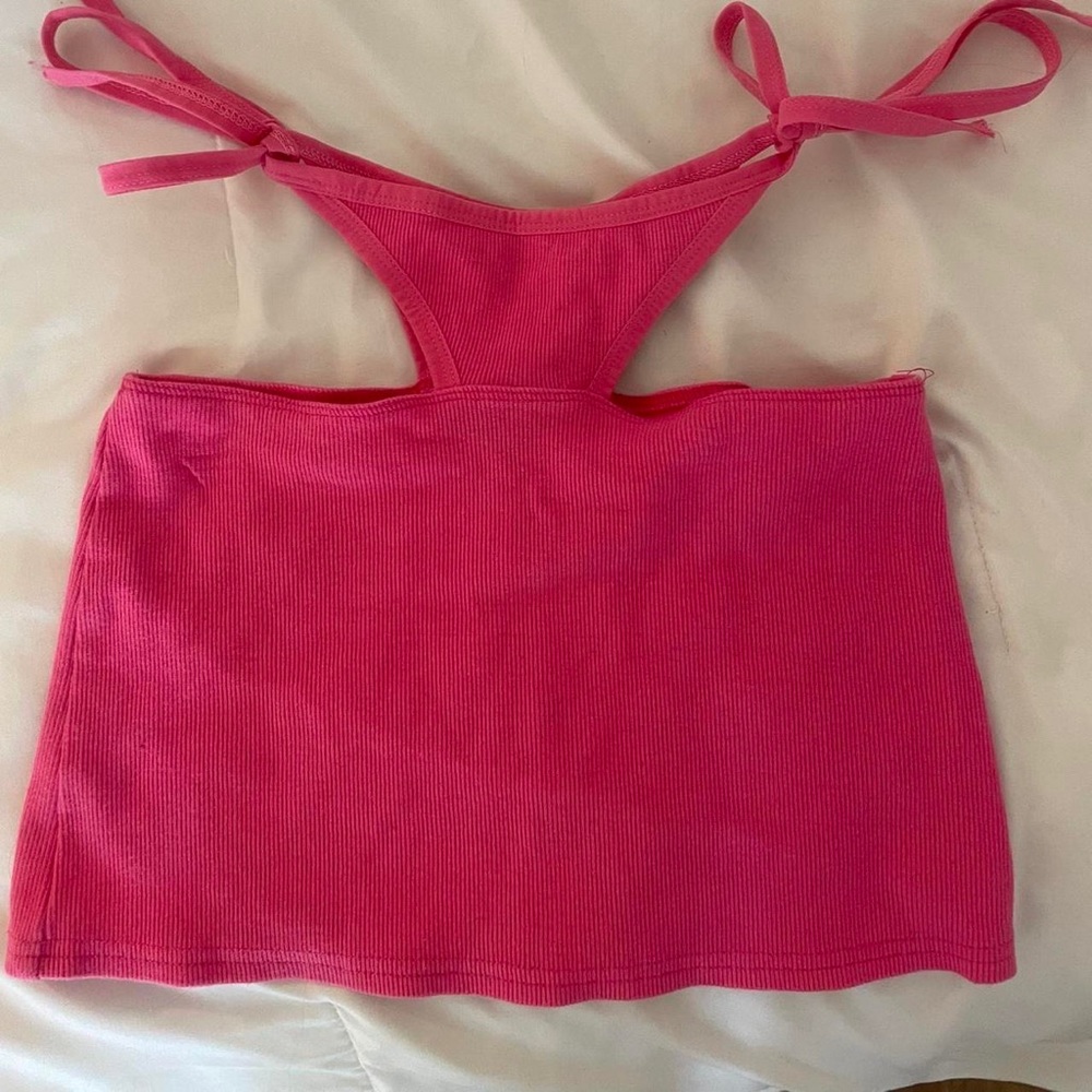 pink micro skirt